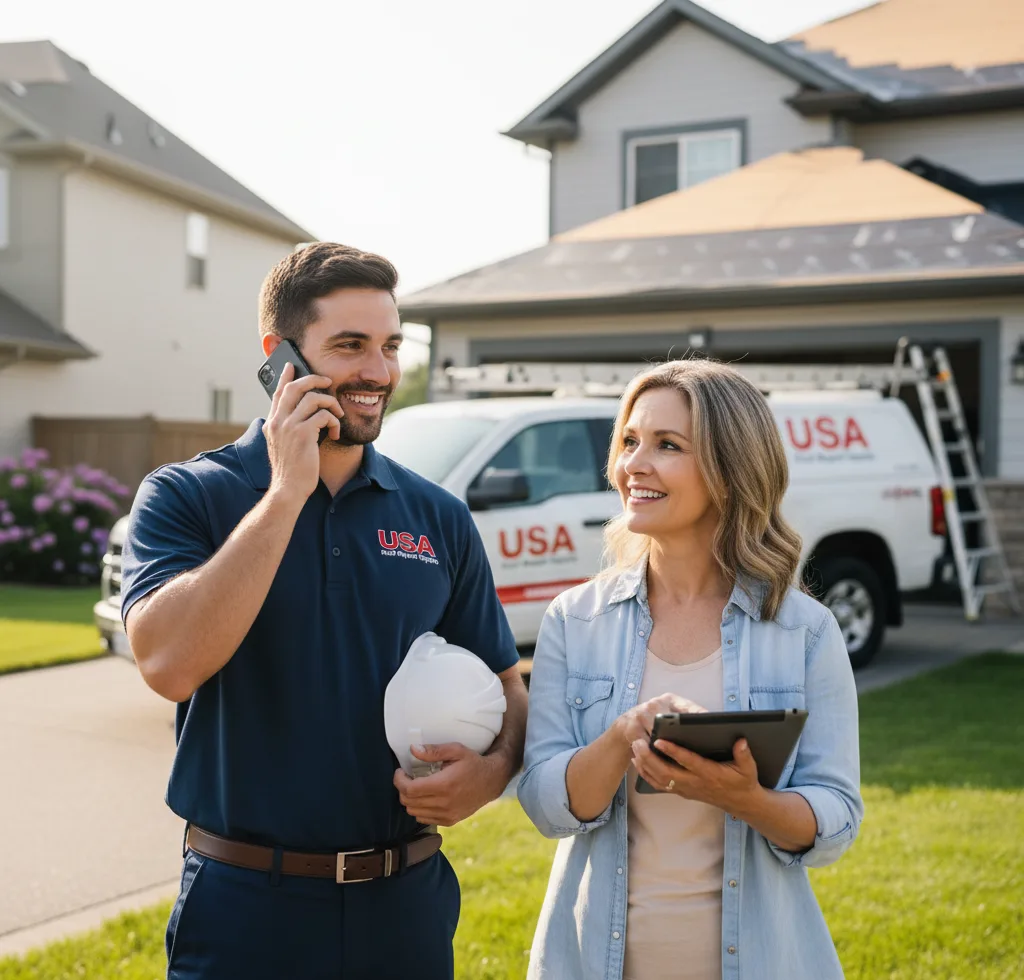 USA Roof Repair Experts customer support in Red Wing